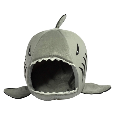 tough and durable hotelpaw shark cat bed
