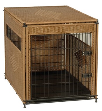 PetSafe Solvit Mr. Herzher’s Indoor Wicker Crate for Dogs