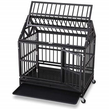 open top dog crate
