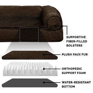 FurHaven Ultra Plush Orthopedic Couch Dog Bed