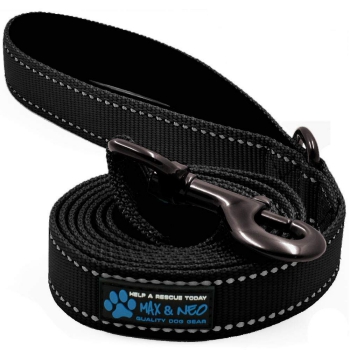 Max and Neo Reflective Nylon Dog Leash for Pulling