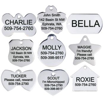 GoTags Stainless Steel Cool Dog Tags