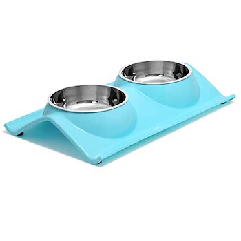 UPSKY Premium Stainless Steel Double Dog Bowl