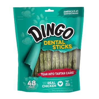Dingo Tartar and Breath Dental Sticks for All Dogs