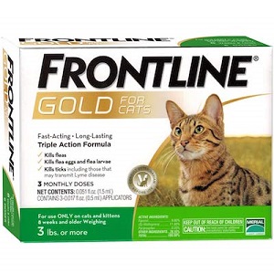 Frontline Gold Flea and Tick Control for Cats