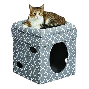 MidWest Curious Cat Cube Cat House & Condo