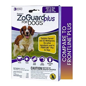 ZoGuard Plus Flea and Tick Prevention for Medium Dogs